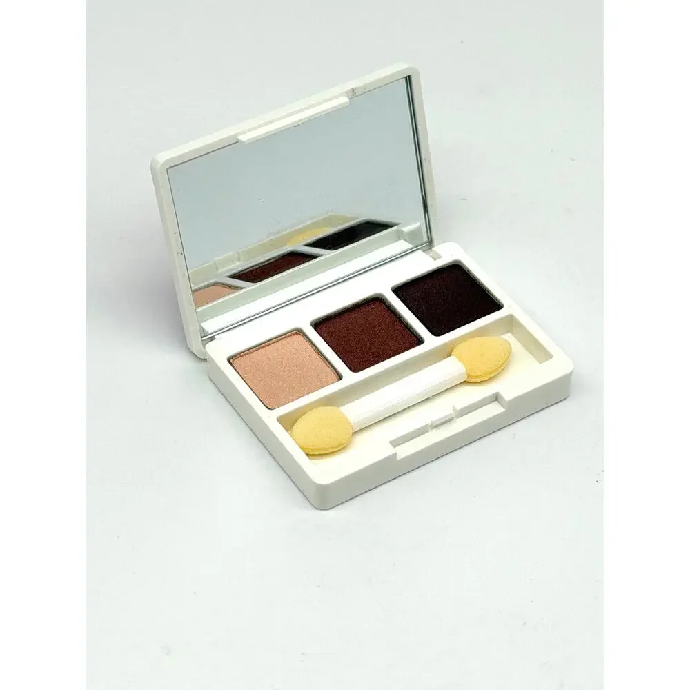 Clinique All About Shadow Trio Morning Java Travel Size 1.9g New w Mirror Case